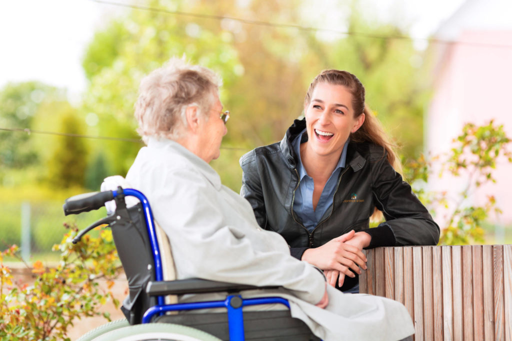 A woman receiving guidance and support from a Copperstar Home Medical Supplies customer service representative.