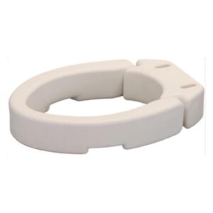 Elongated Hinged Toilet Seat Riser