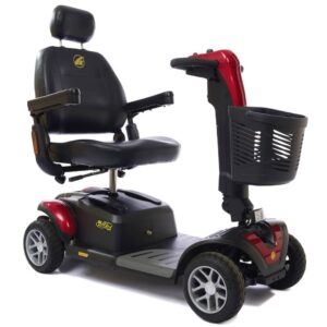 Black and Red Buzzaround LX 4-Wheel Power Scooter