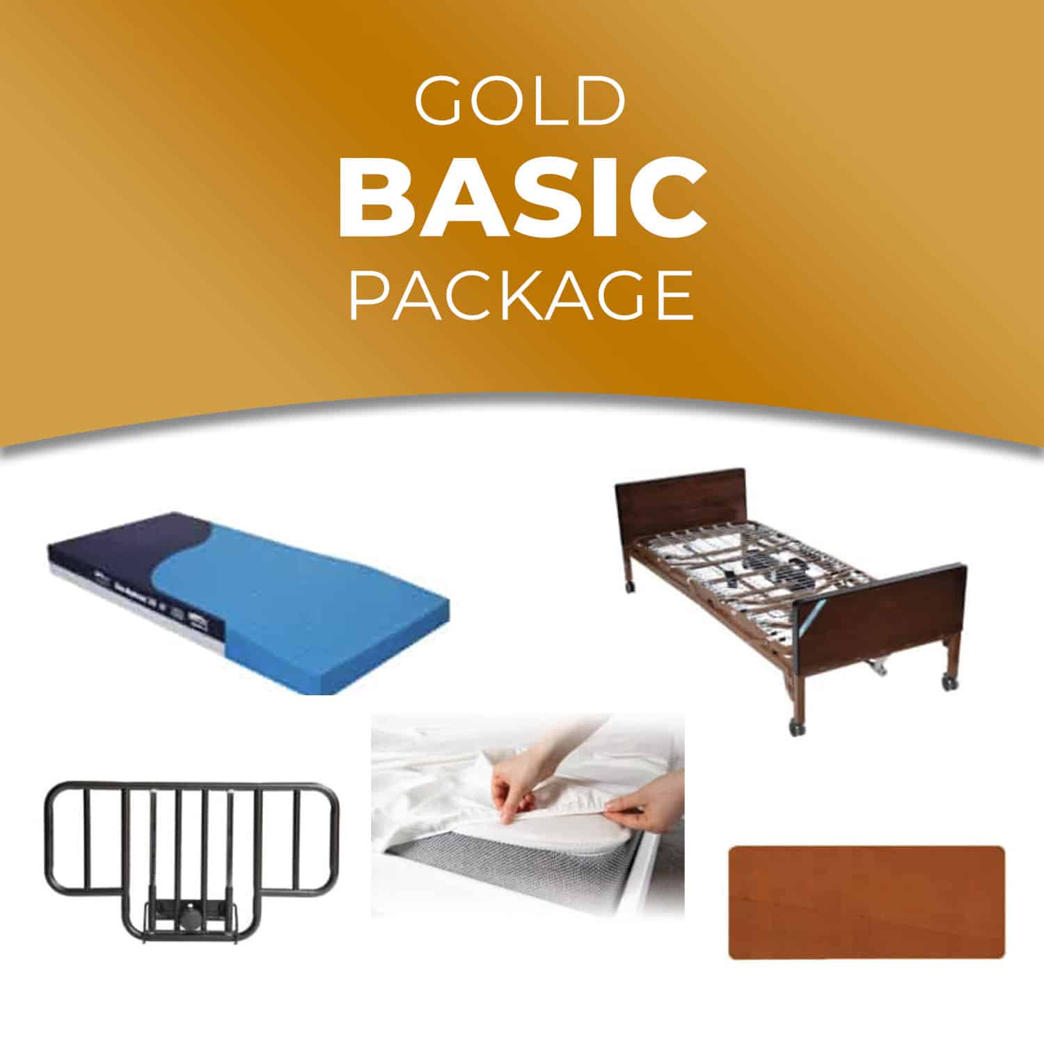 Hospital Bed Gold Package Basic Copper Star Home Medical