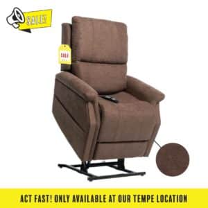 Pride VivaLift lift chair in brown fabric, Tempe AZ store exclusive sale, limited stock