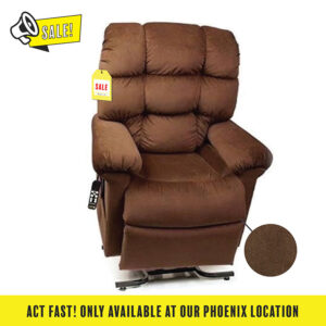 Brown lift chair on sale, available only at Copper Star Home Medical’s Phoenix location.