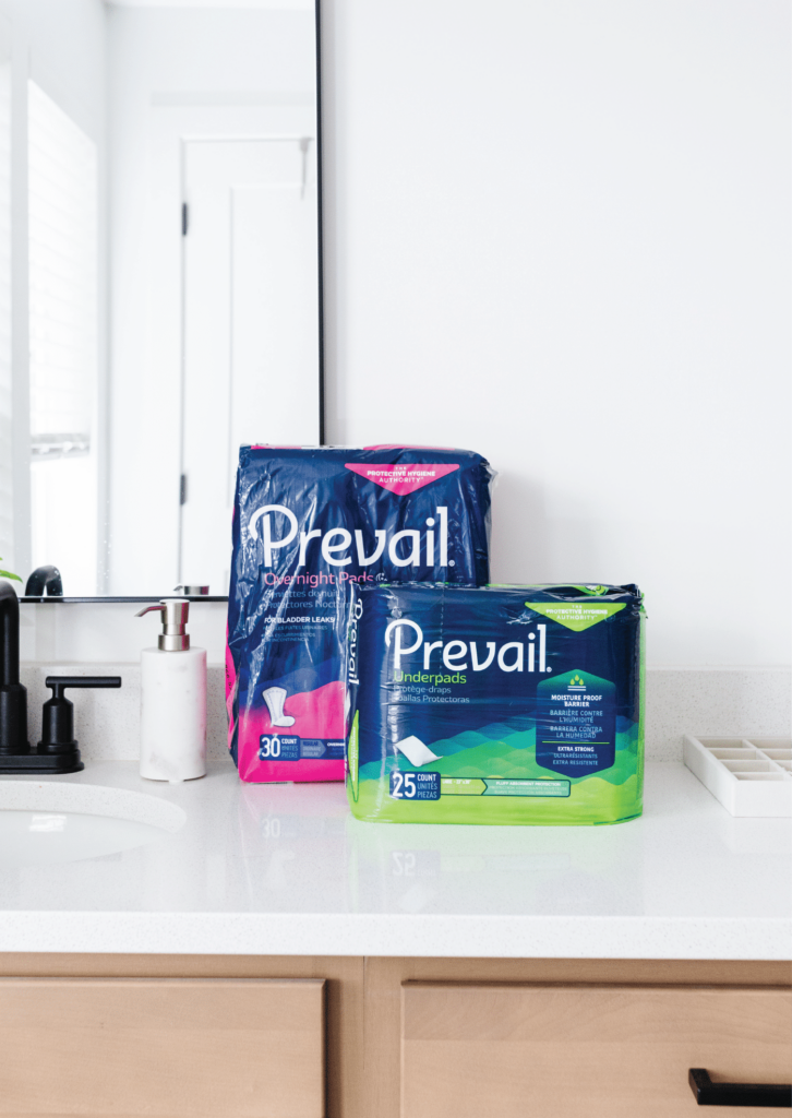 Prevail Overnight Pads and Prevail Underpads