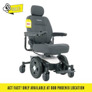 Pride Jazzy EVO 613 power wheelchair in white, Phoenix location exclusive sale