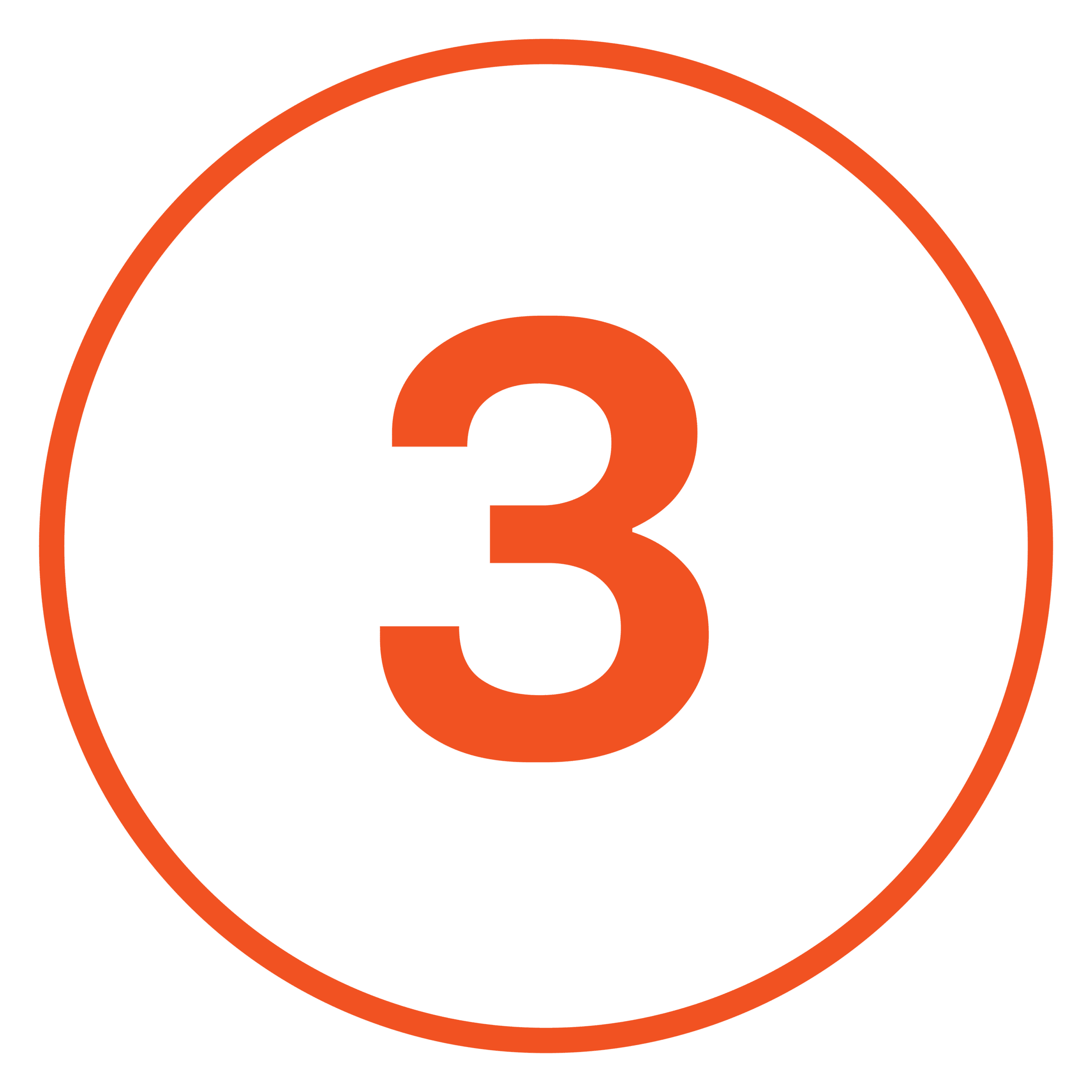 Icon of the number three.