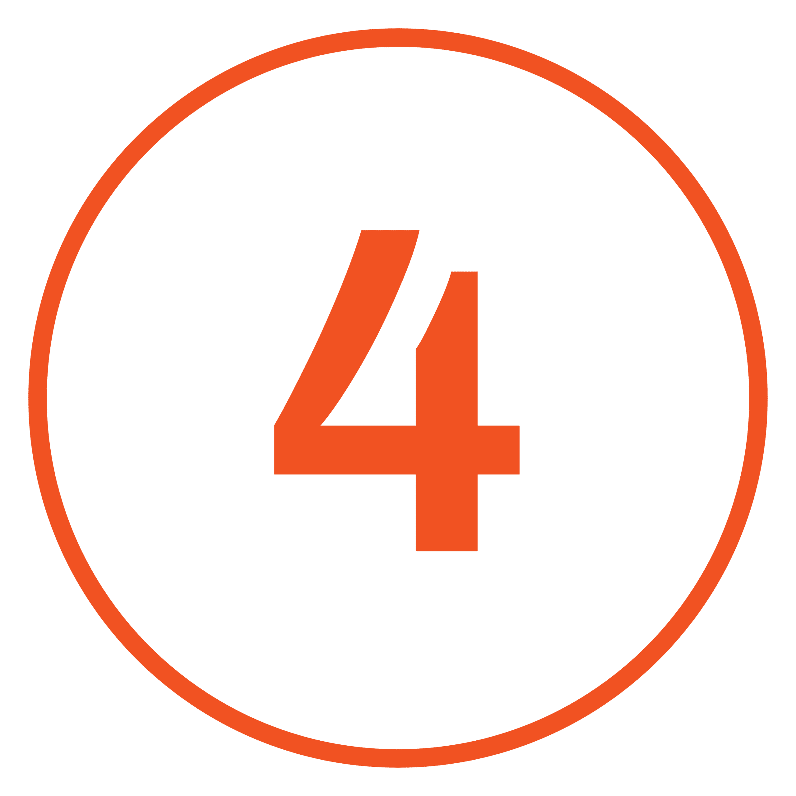 Icon of the number four.