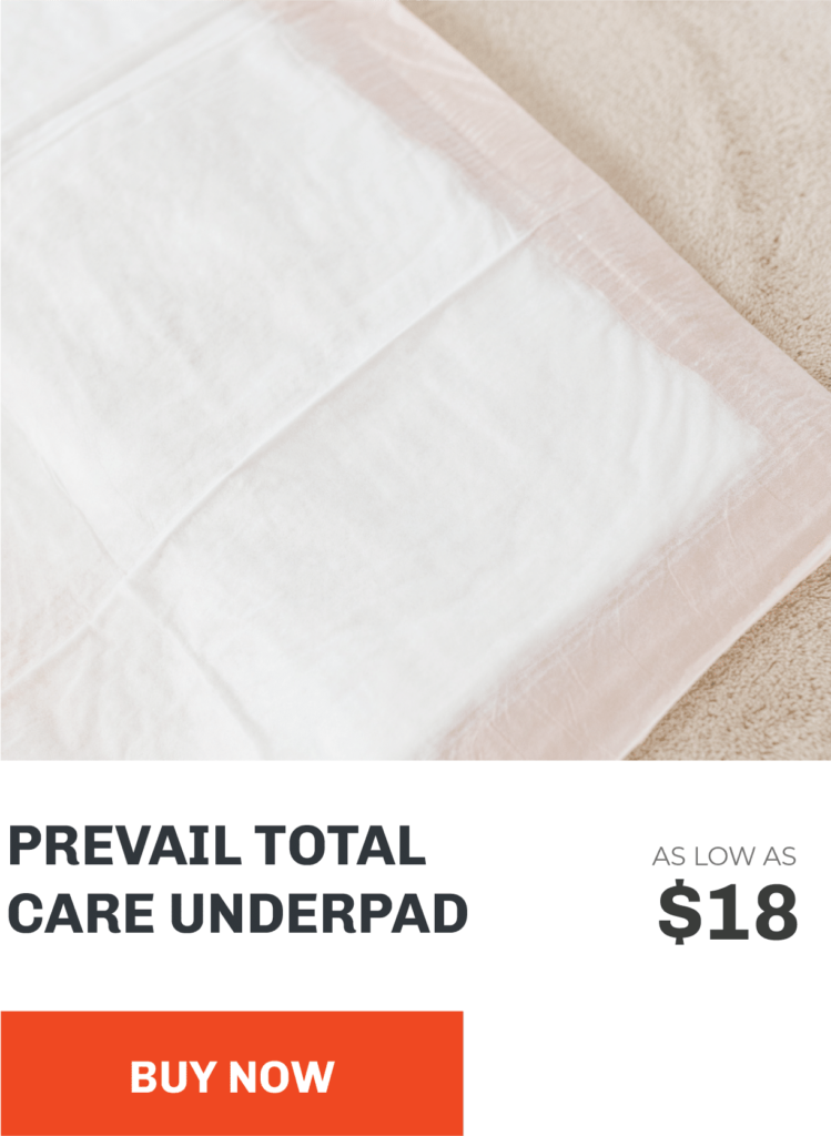 Prevail Total Care Underpad. As low as $18. Buy Now.
