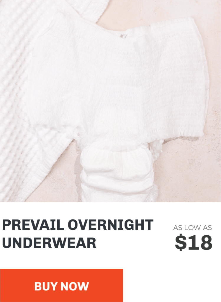 Prevail Overnight Underwear. As low as $18. Buy Now.