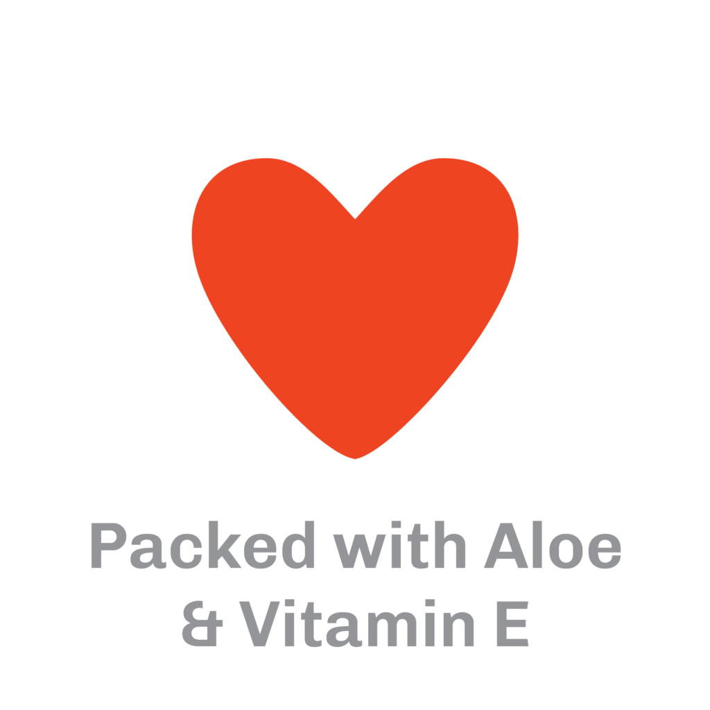 Packed with Aloe & Vitamin E