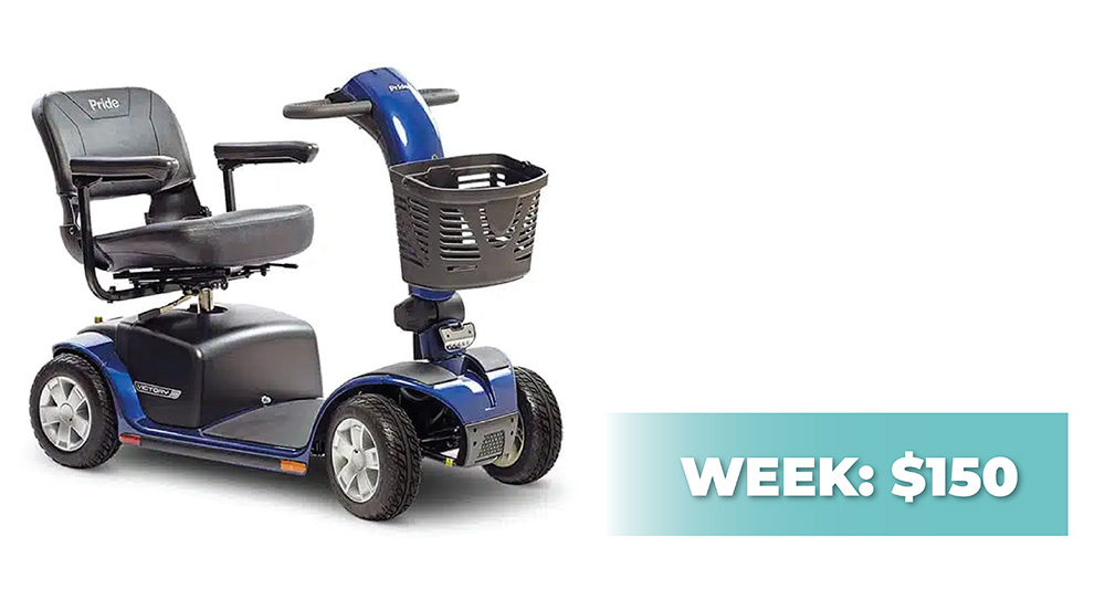 Heavy Duty Power Scooter Weekly Rental Rate for LOSNA: $100