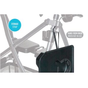 walker-rollator tray accessory storage strap