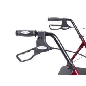 Go-Lite Bariatric Steel Rollator Red