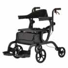 Nova - Gemini 2 in 1 Rollator Transport Chair - Black